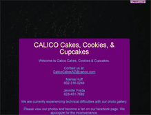 Tablet Screenshot of calicocakesaz.com